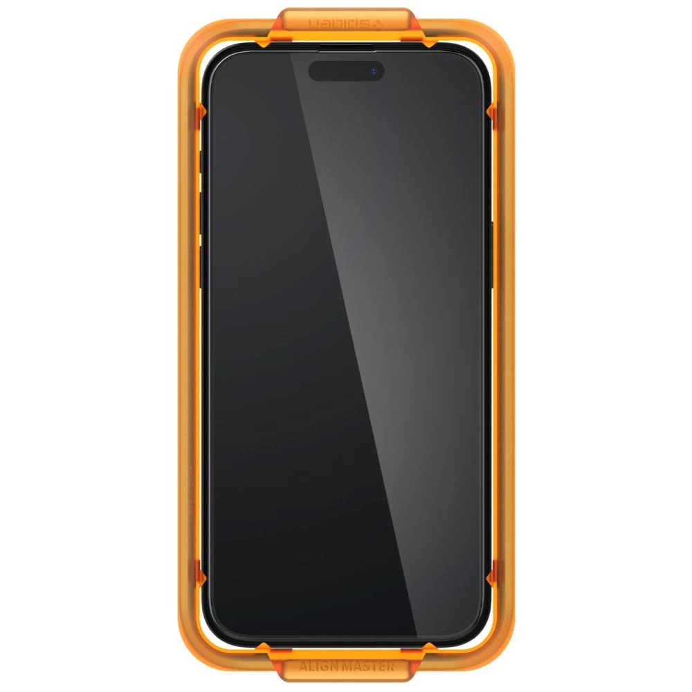 Spigen ALM Glass FC Tempered Glass for iPhone 15 Pro Max - Black 2 pcs.eng