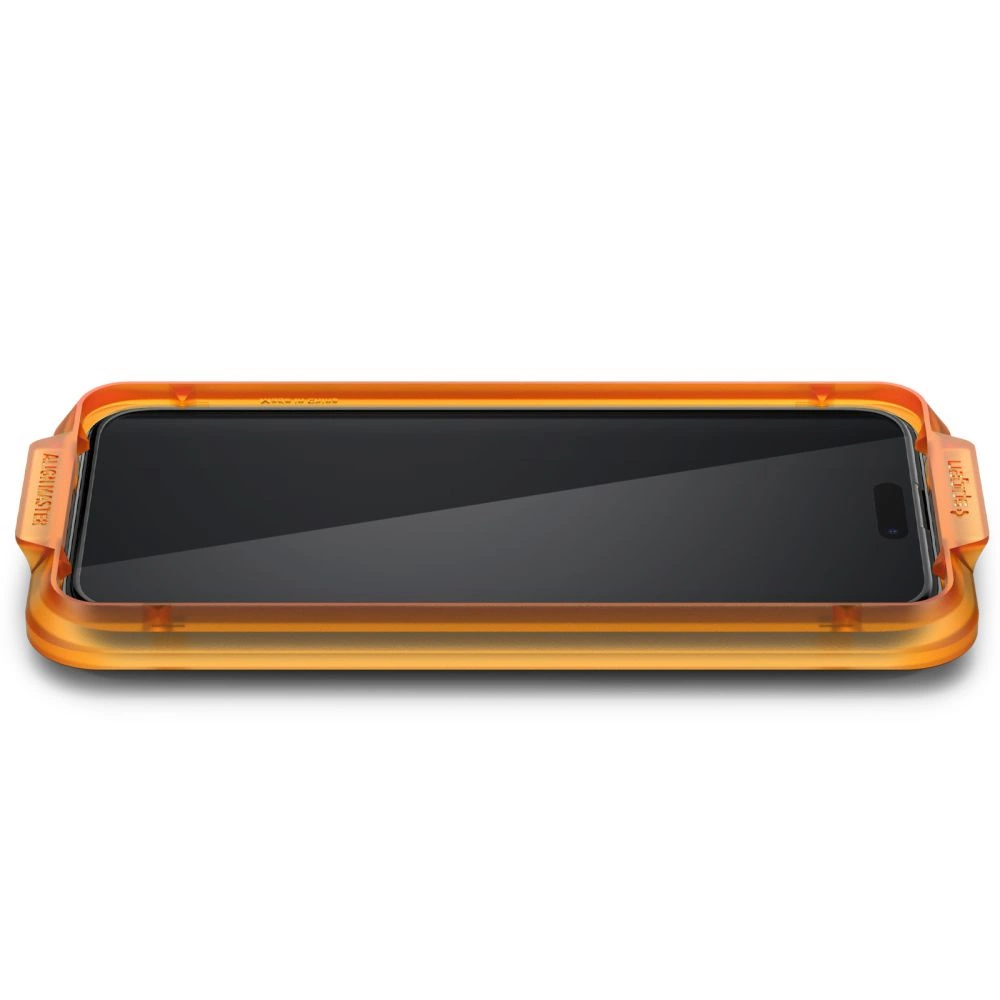 Spigen ALM Glass FC Tempered Glass for iPhone 15 Pro Max - Black 2 pcs.eng