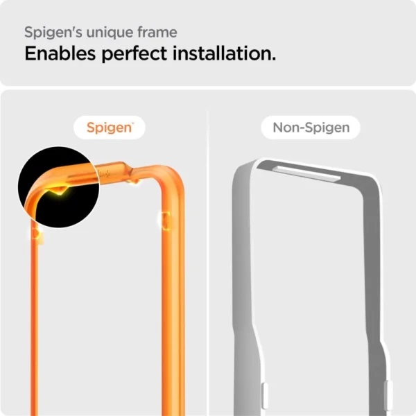 Spigen ALM Glass FC Tempered Glass for iPhone 15 Pro Max - Black 2 pcs.eng