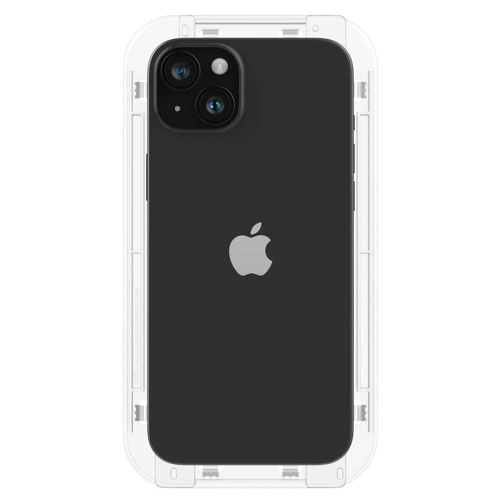 Spigen Glas.tR EZ Fit FC Tempered Glass for iPhone 15 - Blackeng