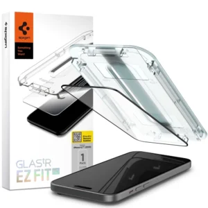 Spigen Glas.tR EZ Fit FC Tempered Glass for iPhone 15 Plus - Blackeng