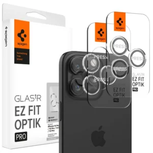 Spigen Glas.tR EZ Fit Optik Pro Camera Cover for iPhone 15 Pro / 15 Pro Max / 16 Pro / 16 Pro Max - 2 pcs.eng