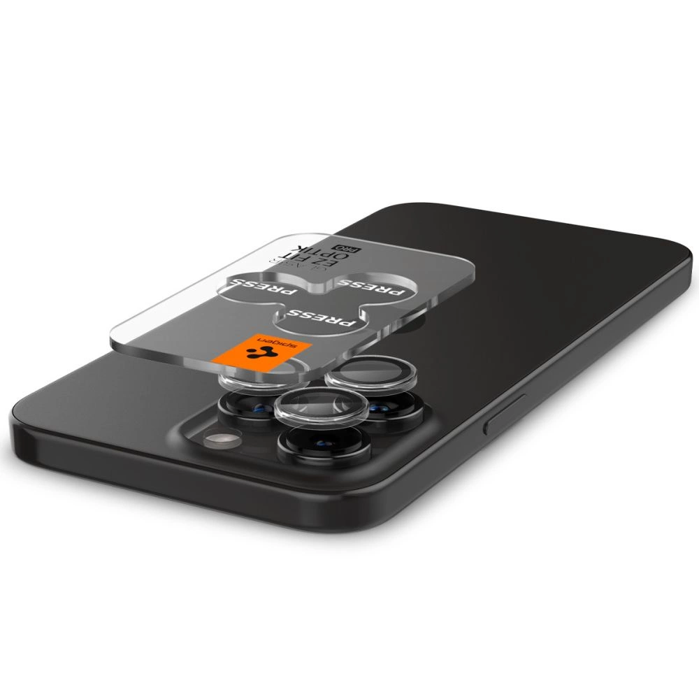 Spigen Glas.tR EZ Fit Optik Pro Camera Cover for iPhone 15 Pro / 15 Pro Max / 16 Pro / 16 Pro Max - 2 pcs.eng