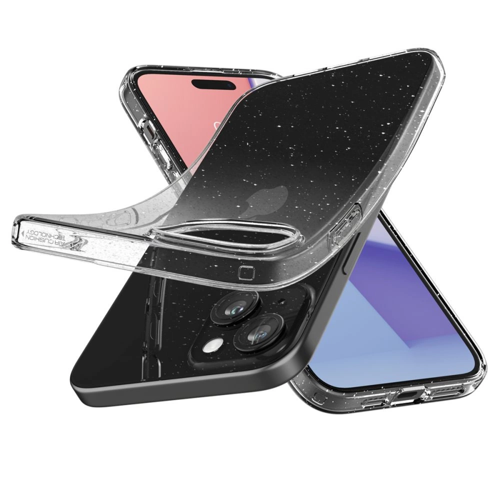 Spigen Liquid Crystal iPhone 15 Plus Case - Clear Glittereng