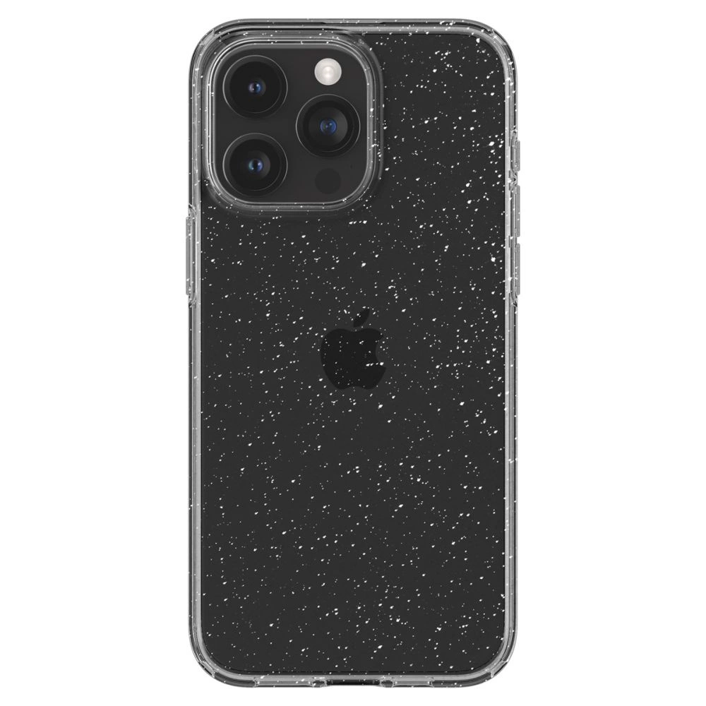 Spigen Liquid Crystal iPhone 15 Pro Case - Clear Glittereng