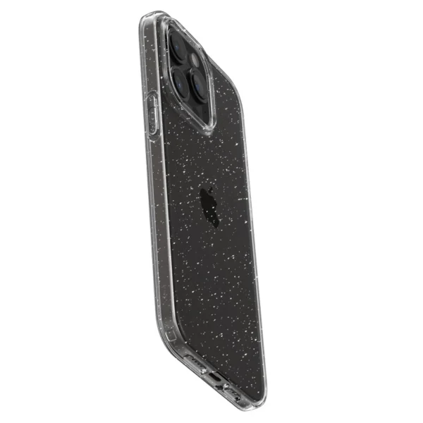 Spigen Liquid Crystal iPhone 15 Pro Case - Clear Glittereng