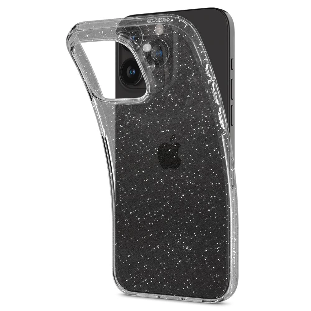 Spigen Liquid Crystal iPhone 15 Pro Max Case - Clear Glittereng