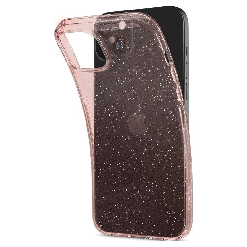 Spigen Liquid Crystal Glitter iPhone 15 Plus Case - Pink/Cleareng