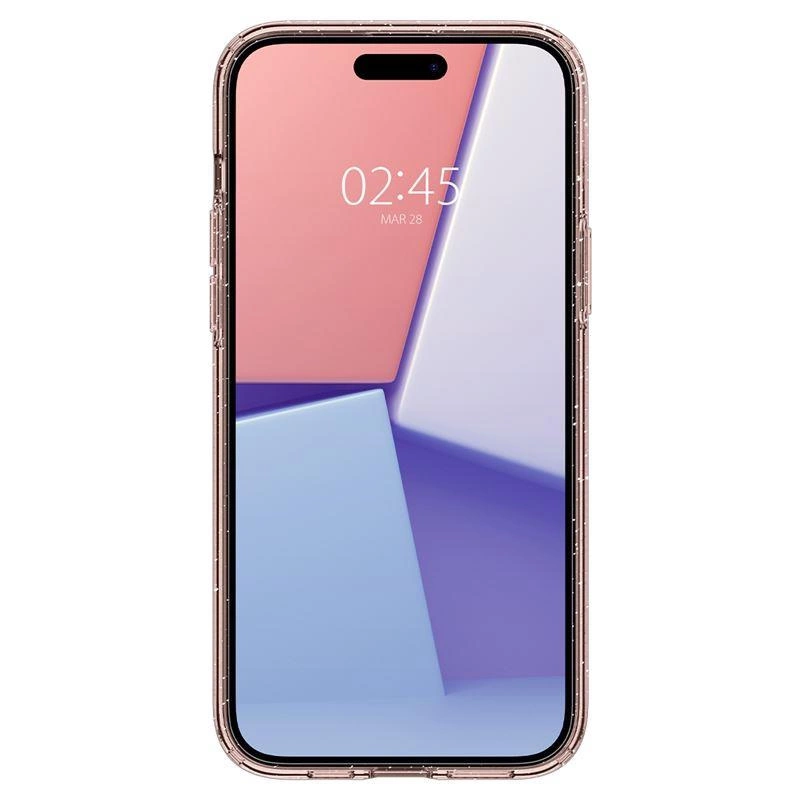 Spigen Liquid Crystal Glitter iPhone 15 Plus Case - Pink/Cleareng