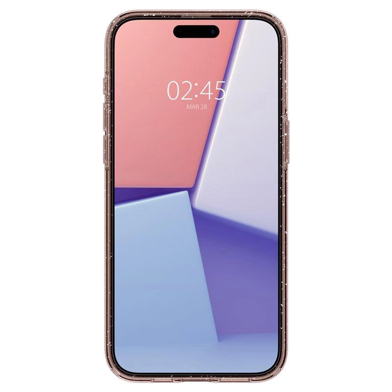 Spigen Liquid Crystal Glitter iPhone 15 Pro Max Case - Pink/Cleareng