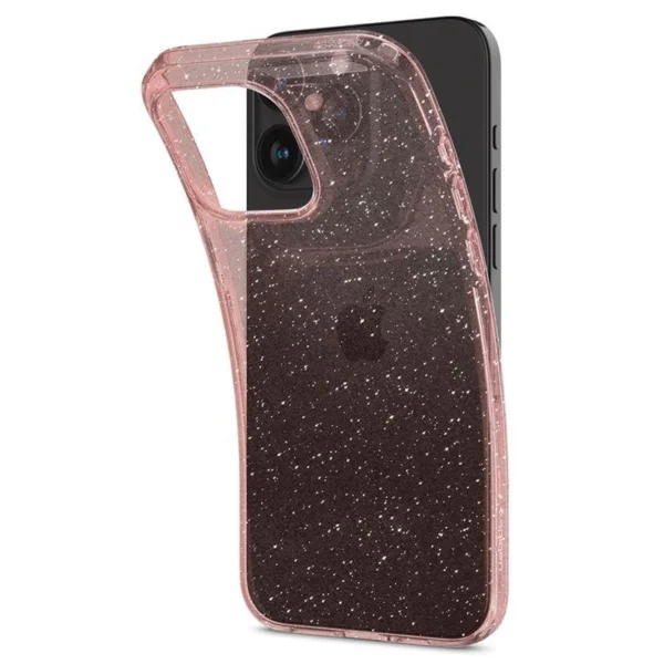 Spigen Liquid Crystal Glitter iPhone 15 Pro Max Case - Pink/Cleareng