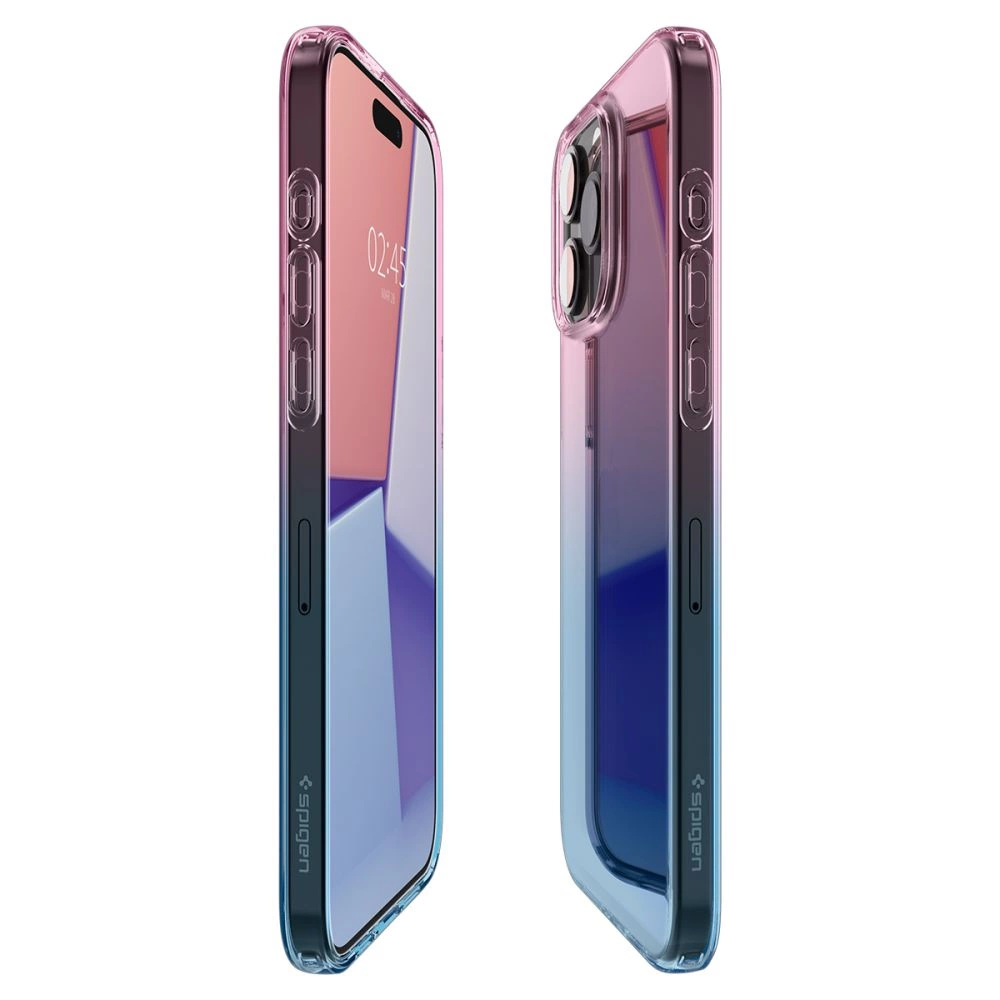 Spigen Liquid Crystal iPhone 15 Pro Case - Pink/Blueeng