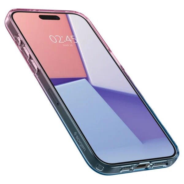Spigen Liquid Crystal iPhone 15 Pro Case - Pink/Blueeng