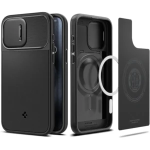 Spigen Optik Armor Mag case with MagSafe for iPhone 15 Pro - blackeng