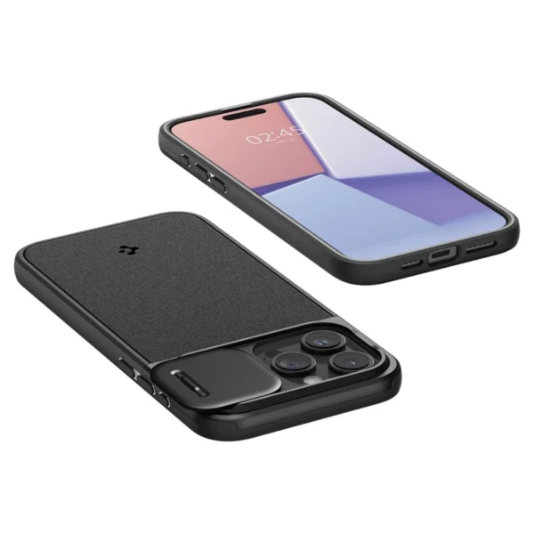 Spigen Optik Armor Mag Case with MagSafe for iPhone 15 Pro Max - Blackeng