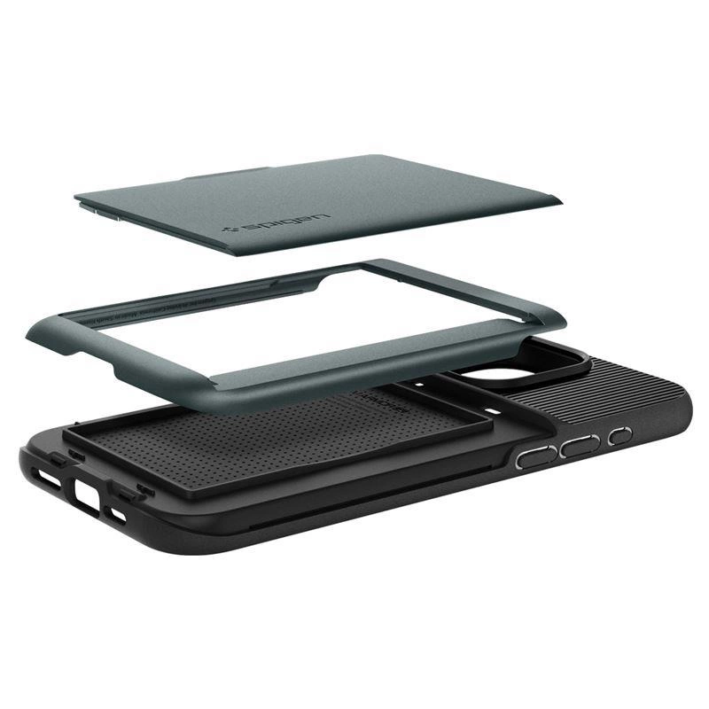 Spigen Slim Armor CS iPhone 15 Pro Case - Dark Greeneng
