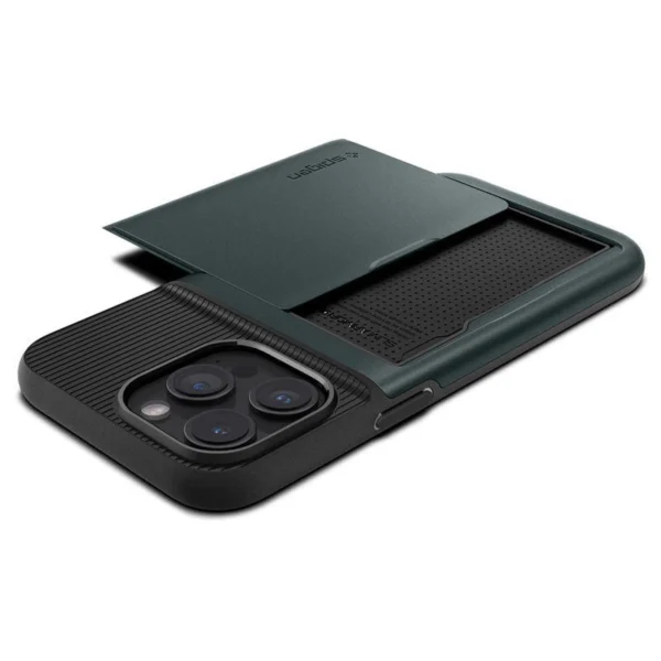 Spigen Slim Armor CS iPhone 15 Pro Case - Dark Greeneng