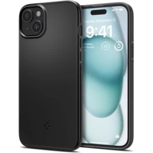 Spigen Thin Fit iPhone 15 Case - Blackeng