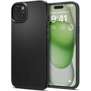 Spigen Thin Fit iPhone 15 Plus Case - Blackeng
