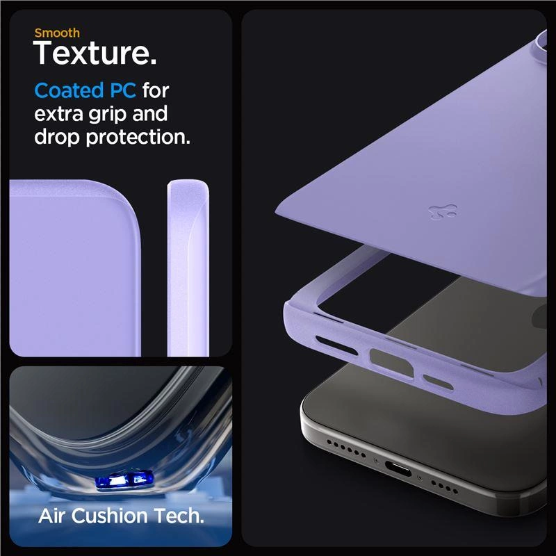 Spigen Thin Fit iPhone 15 Pro Max Case - Purpleeng
