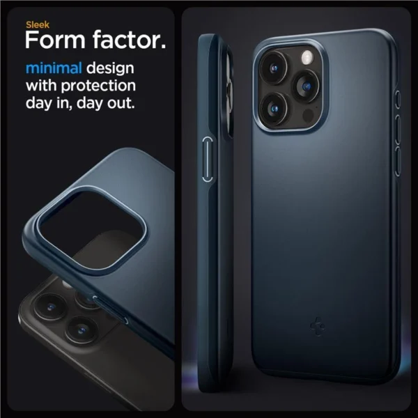 Spigen Thin Fit iPhone 15 Pro Case - Navy Blueeng