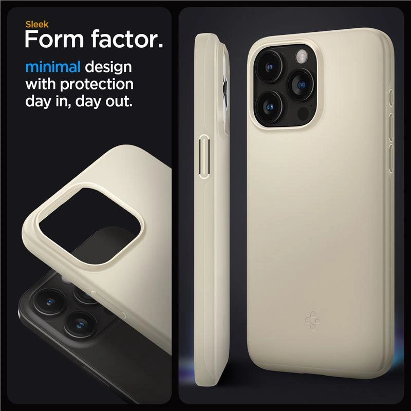 Spigen Thin Fit iPhone 15 Pro Max Case - Beigeeng