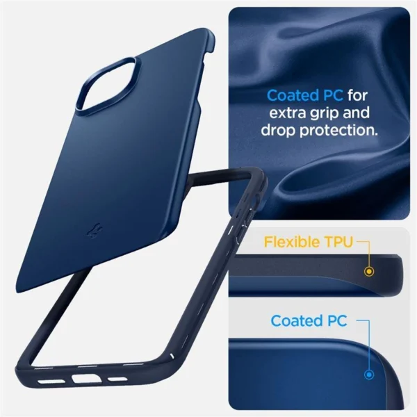 Spigen Thin Fit iPhone 15 Plus Case - Blueeng