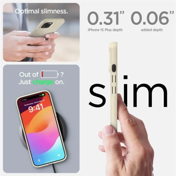 Spigen Thin Fit iPhone 15 Plus Case - Beigeeng
