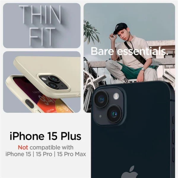 Spigen Thin Fit iPhone 15 Plus Case - Beigeeng