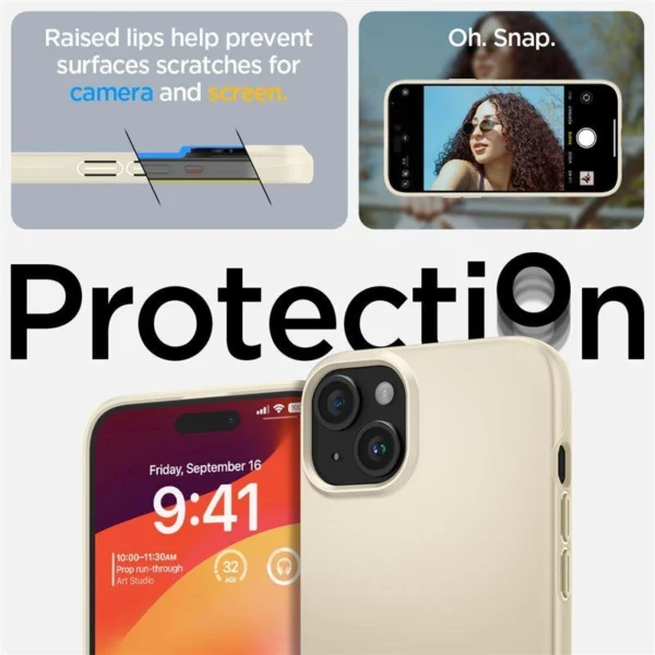 Spigen Thin Fit iPhone 15 Plus Case - Beigeeng