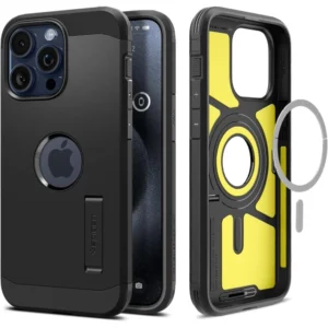 Spigen Tough Armor MagSafe case for iPhone 15 Pro - blackeng