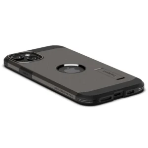 Spigen Tough Armor MagSafe Case with Stand for iPhone 15 Plus - Metallic Grayeng