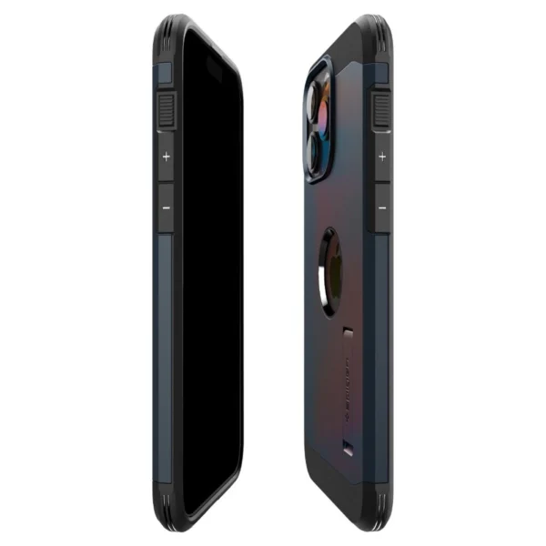 Spigen Tough Armor MagSafe iPhone 15 Pro Case - Black Metaleng