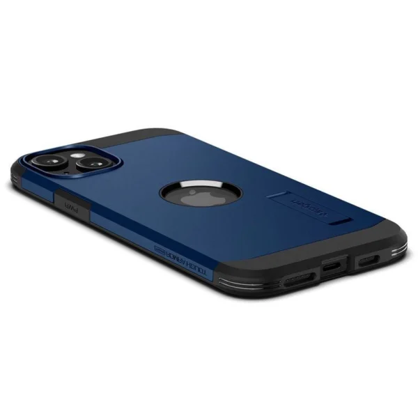 Spigen Tough Armor MagSafe Case with Stand for iPhone 15 Plus - Blueeng