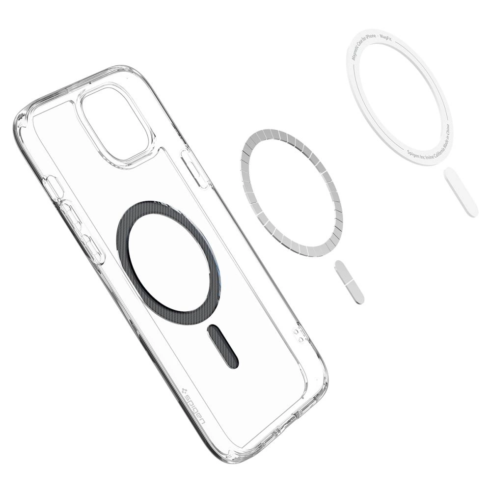 Spigen Ultra Hybrid Mag Case with MagSafe for iPhone 15 - Grayeng