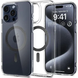 Spigen Ultra Hybrid Mag Case with MagSafe for iPhone 15 Pro - Grayeng