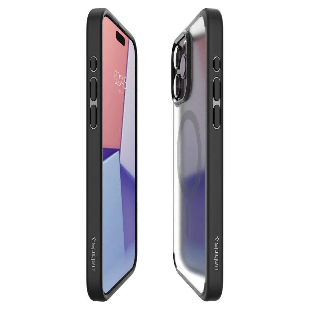 Spigen Ultra Hybrid Mag Case with MagSafe for iPhone 15 Pro - Clear Blackeng