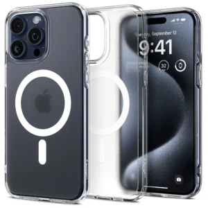 Spigen Ultra Hybrid Mag Case with MagSafe for iPhone 15 Pro - Clear Matteeng