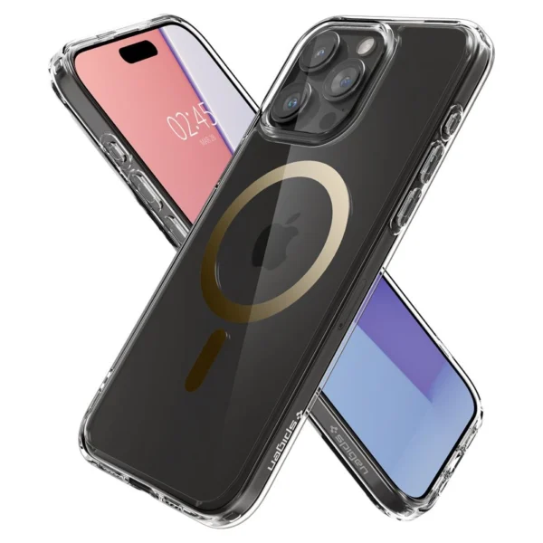 Spigen Ultra Hybrid Mag Case with MagSafe for iPhone 15 Pro - Goldeng
