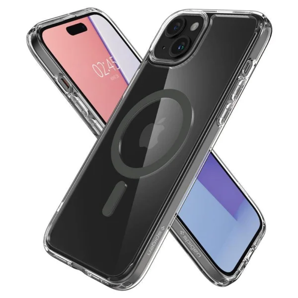 Spigen Ultra Hybrid MagSafe case for iPhone 15 Plus - graphiteeng