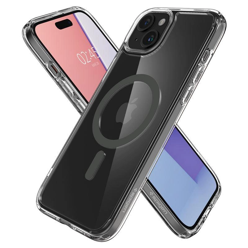 Spigen Ultra Hybrid MagSafe case for iPhone 15 Plus - graphiteeng
