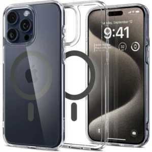 Spigen Ultra Hybrid Mag case with MagSafe for iPhone 15 Pro Max - graphiteeng