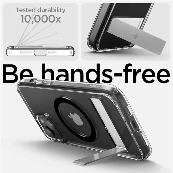 Spigen Ultra Hybrid S MagSafe Case with Stand for iPhone 15 Plus - Blackeng