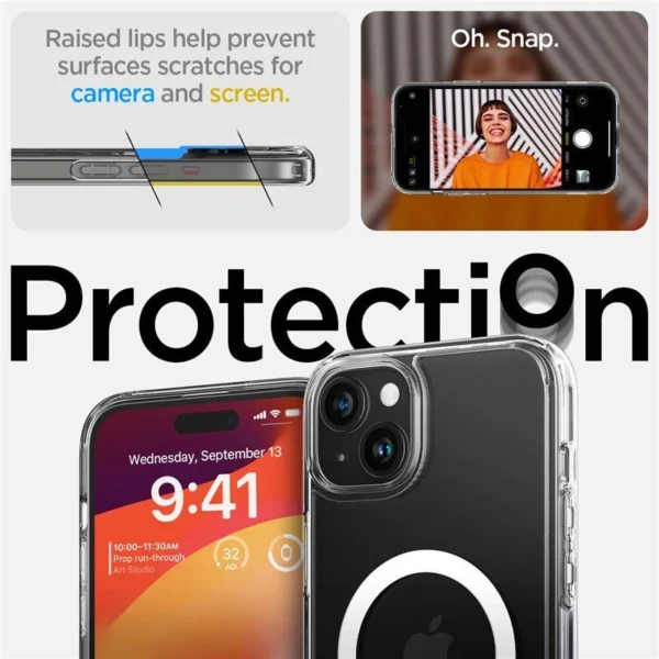 Spigen Ultra Hybrid S MagSafe, crystal clear - iPhone 15eng