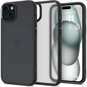 Spigen Ultra Hybrid iPhone 15 Case - Clear Blackeng