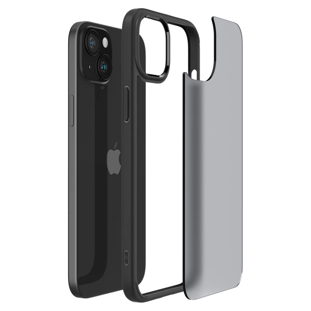 Spigen Ultra Hybrid iPhone 15 Case - Clear Blackeng