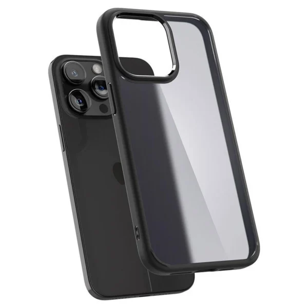 Spigen Ultra Hybrid iPhone 15 Pro Max Case - Clear Blackeng