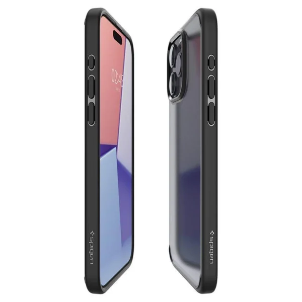 Spigen Ultra Hybrid iPhone 15 Pro Max Case - Clear Blackeng
