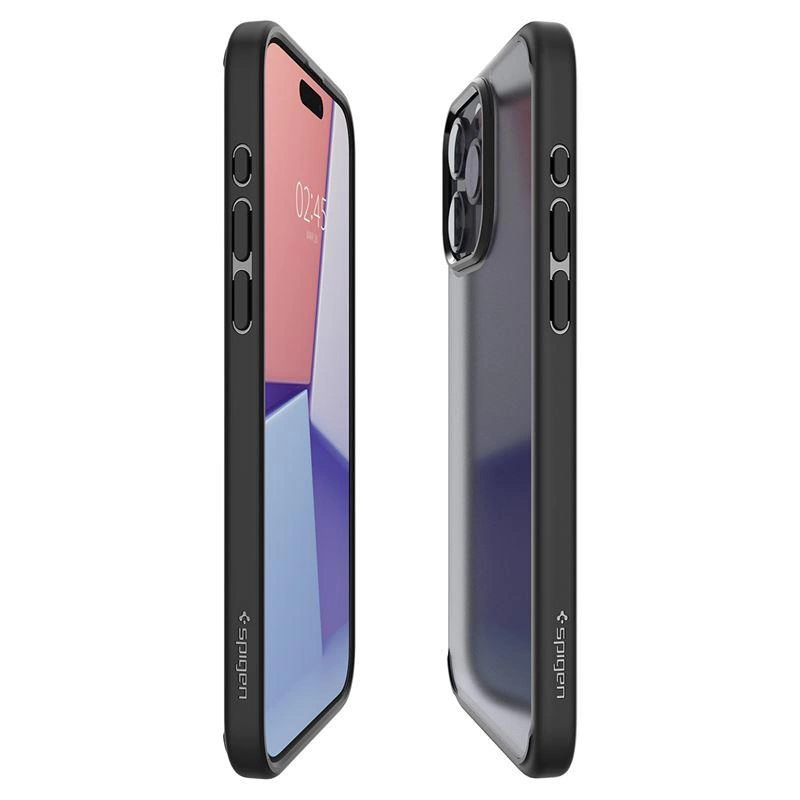 Spigen Ultra Hybrid iPhone 15 Pro Max Case - Clear Blackeng