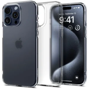 Spigen Ultra Hybrid iPhone 15 Pro Case - Clear Matteeng